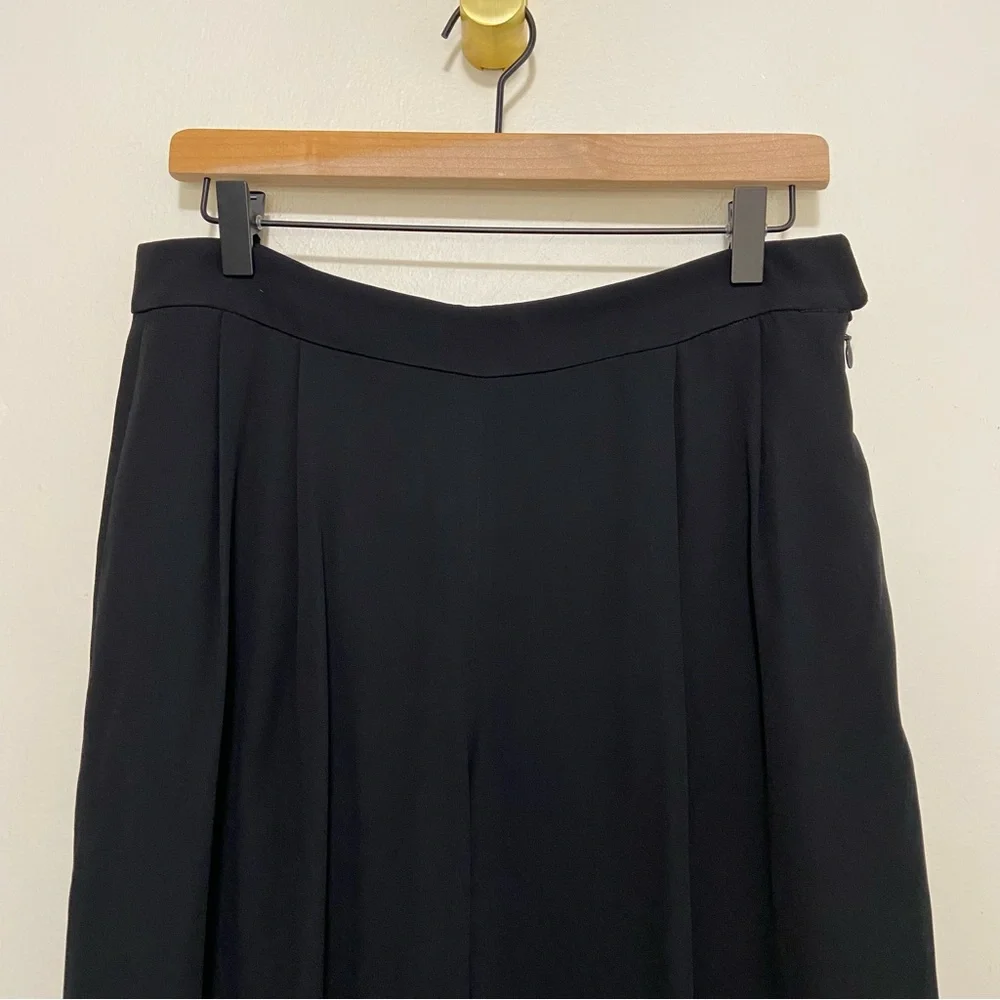 Vince Wide Leg High Rise Relaxed Fit Lightweight Black Pants